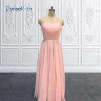 sweetheart peach bridesmaid dresses 2022 cheap pleat spaghetti strap a line long chiffon evening dresses for wedding guest