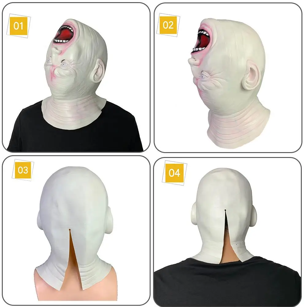 Halloween Mask Ghost Festival Horror Scary Cosplay Bar Performance Night Show Theme Party | Дом и сад