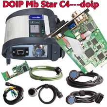 С диагностическим полным чипом DOIP MB Star C4 SD Connect Star Diagnosis C4 с новейшим программным обеспечением 2021,03 Vediamo DTS Бесплатная доставка