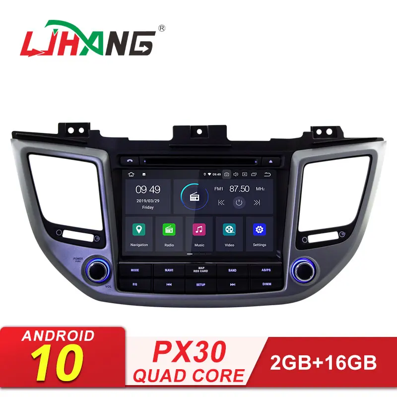 LJHANG 8 дюймов Android 10 автомобильный DVD мультимедийный плеер для HYUNDAI TUCSON ix35 2016 2017 GPS Navi