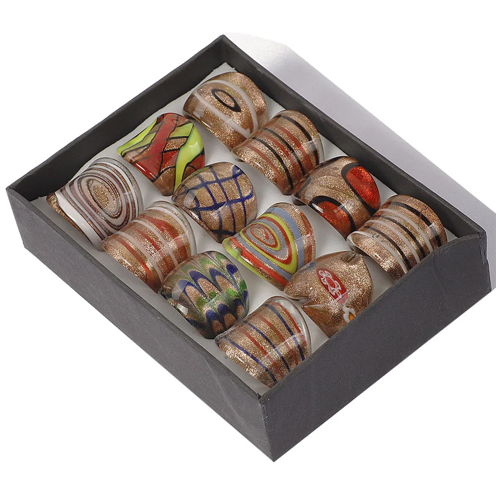 Кольцо из муранского стекла в ассортименте для мужчин и женщин стильное