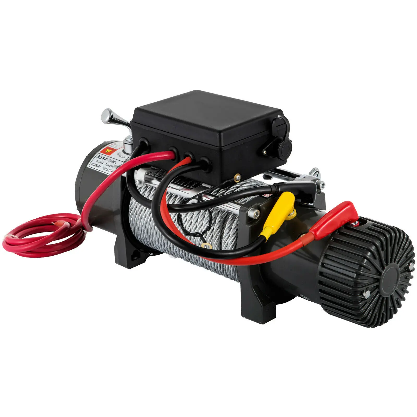 

13500LBS 12V Electric Steel Rope Winch Gear Train Series Wound Roller Fairlead