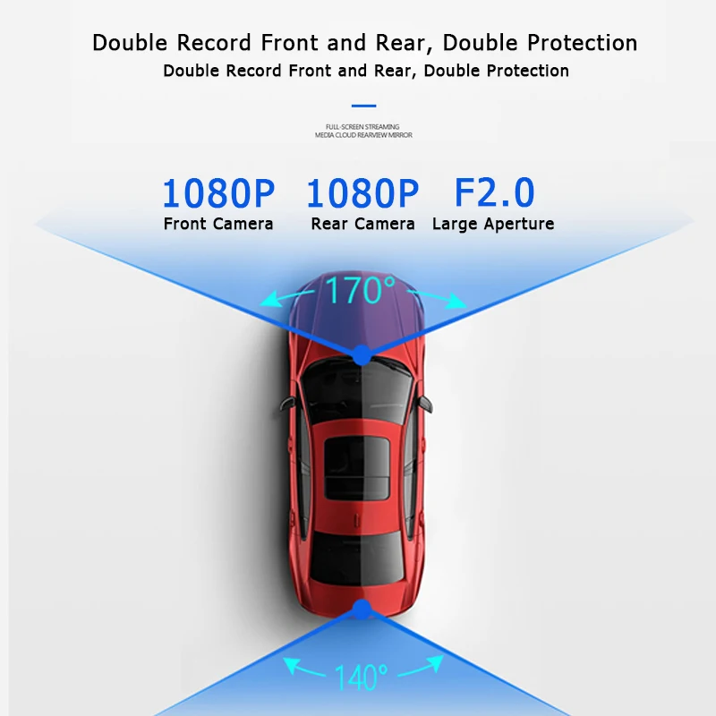 Q30 10 &quotавтомобильное зеркало заднего вида 4G Android 8 1 Dash Cam gps навигация ADAS FHD 1080P