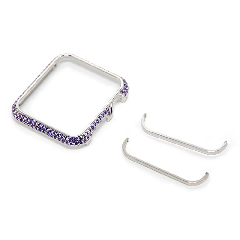 Ручная работа Кристалл Стразы бриллиант ювелирные изделия Обложка для Apple Watch 38