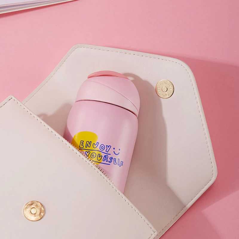 Цветная мини-термос для кофе кружка из нержавеющей стали милый термос бутылка