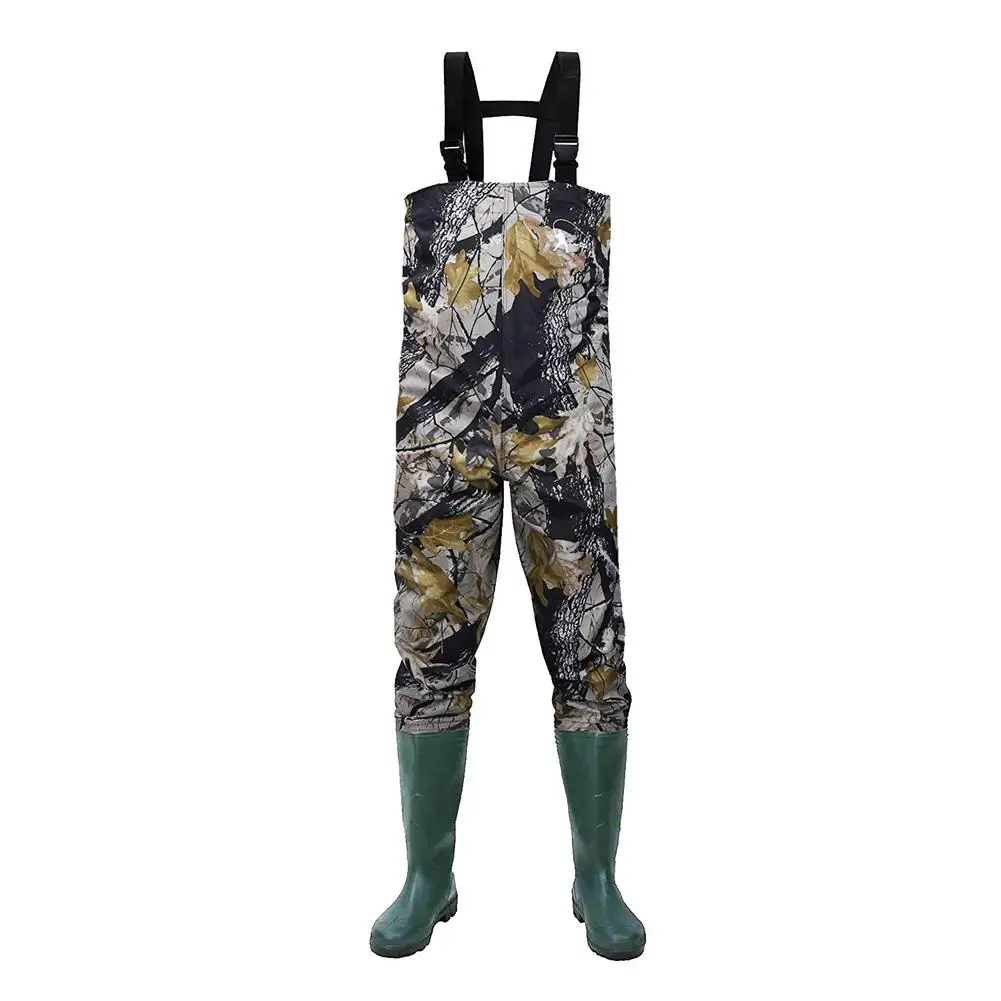 

Nylon Pvc Camouflage Half-length Fishing Pants Siamese Water Pants New Water Pants Fishing Fork Pants