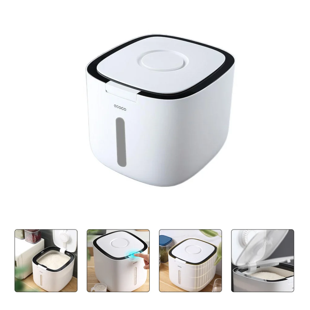 Preise 1pc Reis Container Haushalt Versiegelt Reis Eimer Katze Hundefutter Halter