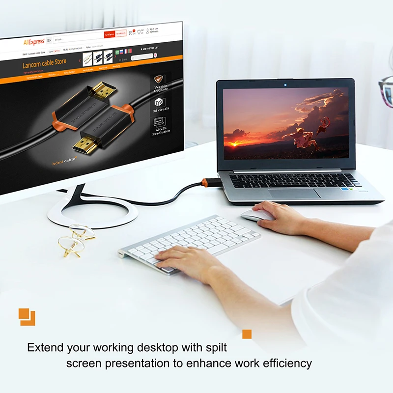 Кабель-переходник Cabletime Thunderbolt HDMI 2.0 4K 60 Гц 1-3 м 5 | Электроника