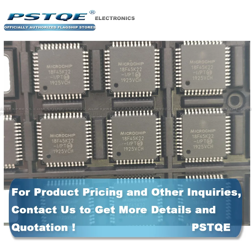 NEW ORIGINAL PIC18F45K22-I/PT PIC18F45K22 18F45K22-I/PT QFP IC Free shipping | Электронные компоненты и