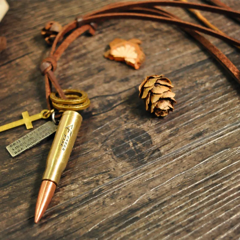 Ожерелье унисекс из кожи и микрофибры в стиле ретро | Украшения аксессуары