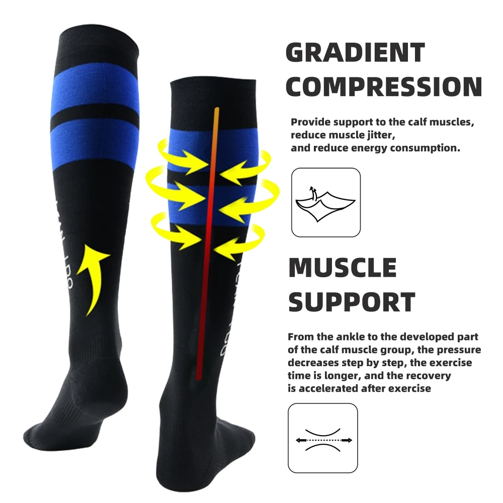 Носки компрессионные разных цветов для мужчин и женщин эластичные вечерние