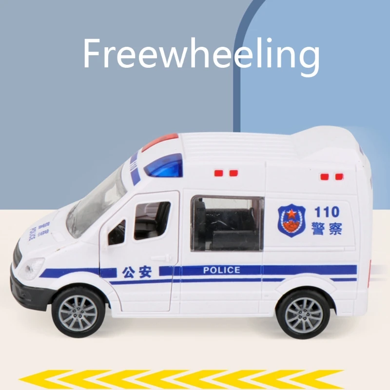 

Portable Pull Back Car Toddler Gift Toy Vehicle Cognition Model Toy Fire Fighting for Boys Realistic Inertia Car