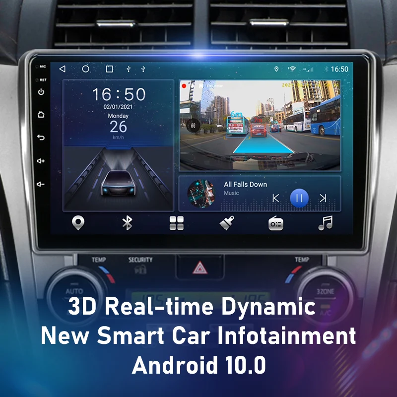 Srnubi 2 Din Android 10 WIFI Bluetooth автомобильное радио для Toyota Camry 2012 - 2017 мультимедийный