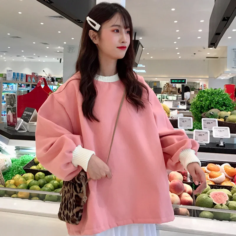 

Свитера Cec Женская одежда в Корейском стиле студенческое свободное стильное тонкое пальто ранней осени