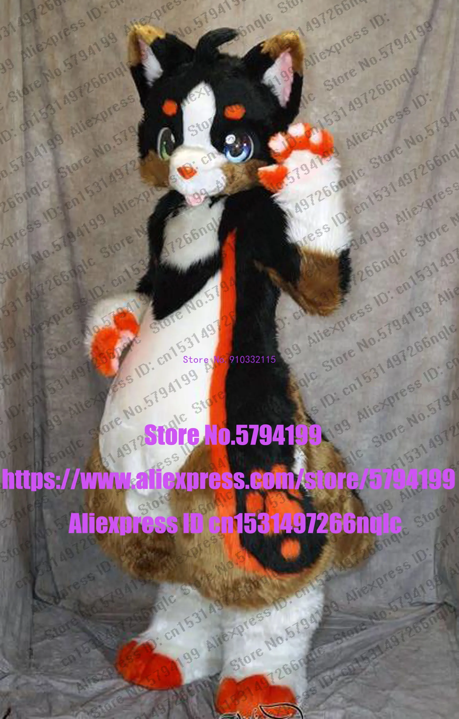 Customized Available REAL PHOTO orange CAT dog full sets husky Suit fursuit Costume fox Party Fancy Dress Carnival Gift | Тематическая