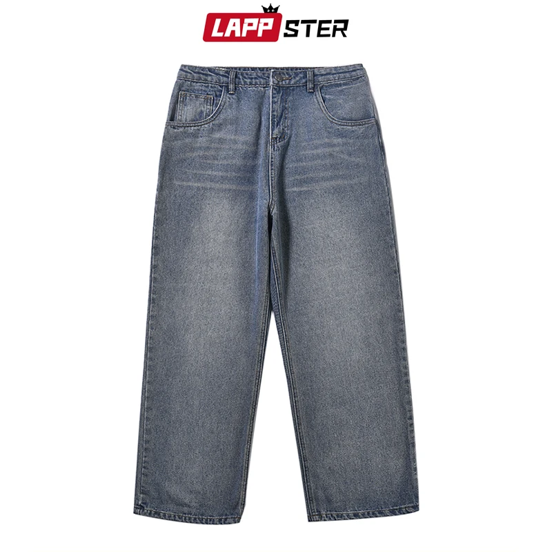 LAPPSTER синие обтягивающие джинсы мужские 2019 шаровары s Японская уличная одежда