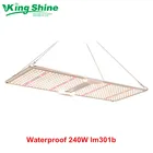 Водонепроницаемые, затемняемые, 240 Вт, Samsung LM301B, квантовые светодиодные платы полного спектра, 3000K, 5000K, Микс, 660nm, ИК, комнатный свет для выращивания растений