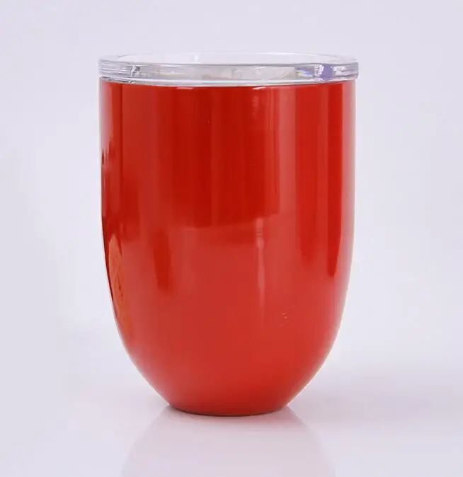 30 шт. чашка для вина 9 цветов чашки яиц 10 унций бокалы 304 нержавеющая сталь двойные