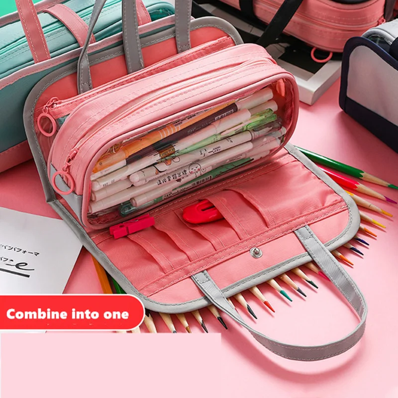 Карандаш Чехол Портативный большой емкости косметический ручка ящик мыть мешок