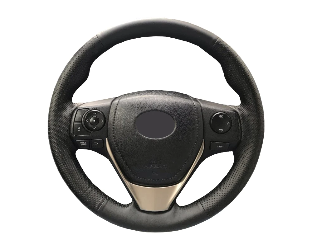Оплетка рулевого колеса автомобиля из искусственной кожи для Toyota RAV4 2013- Toyota Corolla- Scion/на заказ рулевая крышка