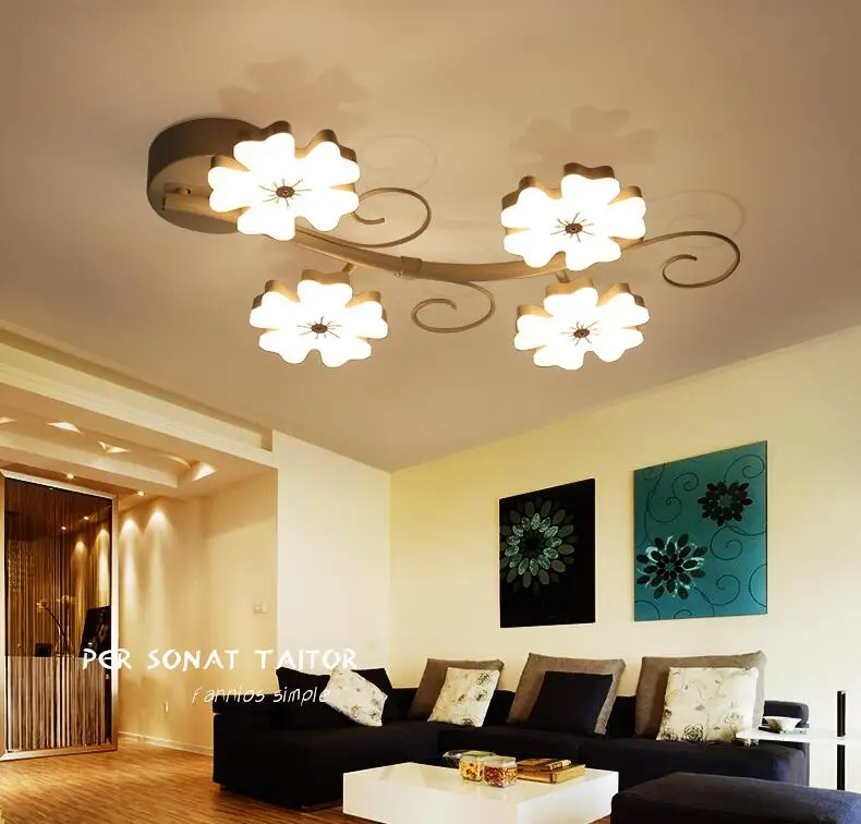 

New Plum blossom Creative modern led ceiling lights bedroom lamps plum LED aisle Ceiling Lights Acrylic+Metal