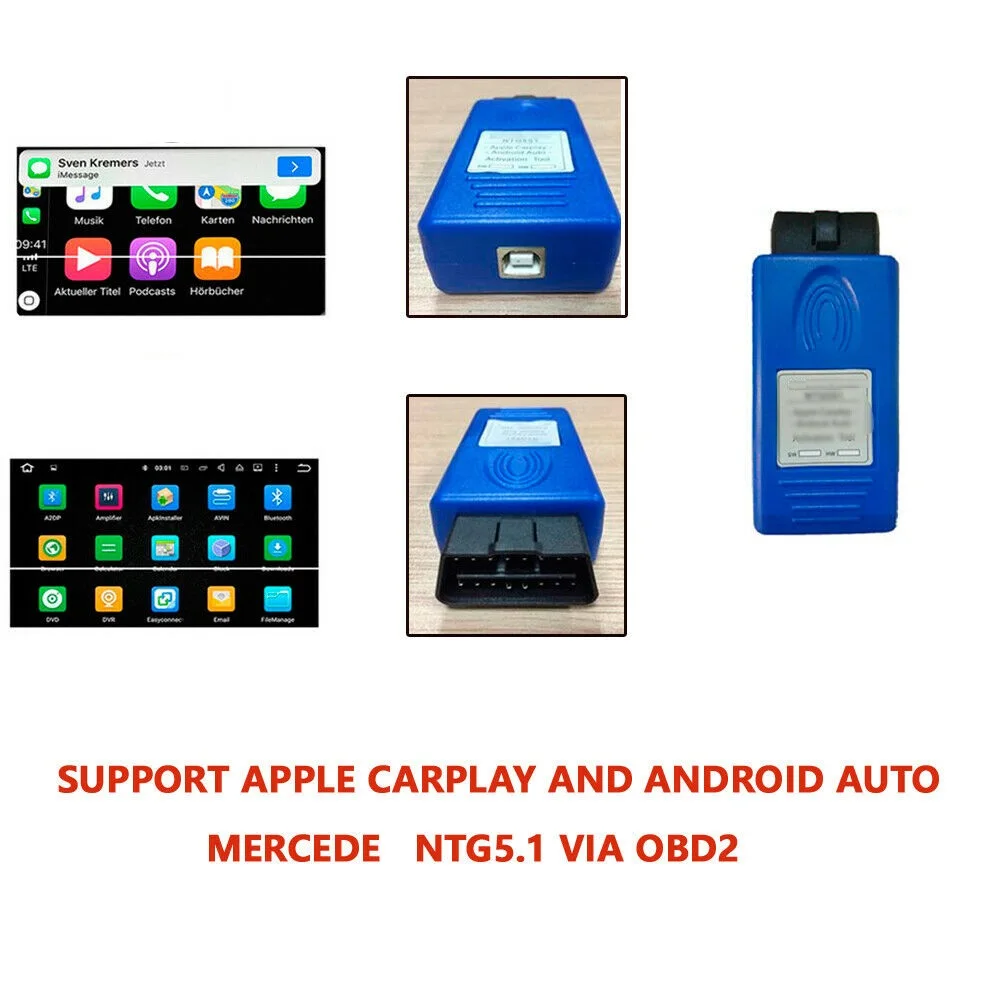 CarPlay для mercede/bens ntg5 S1 A B CLA CLS GLA Apple и Android инструмент автоматической активации