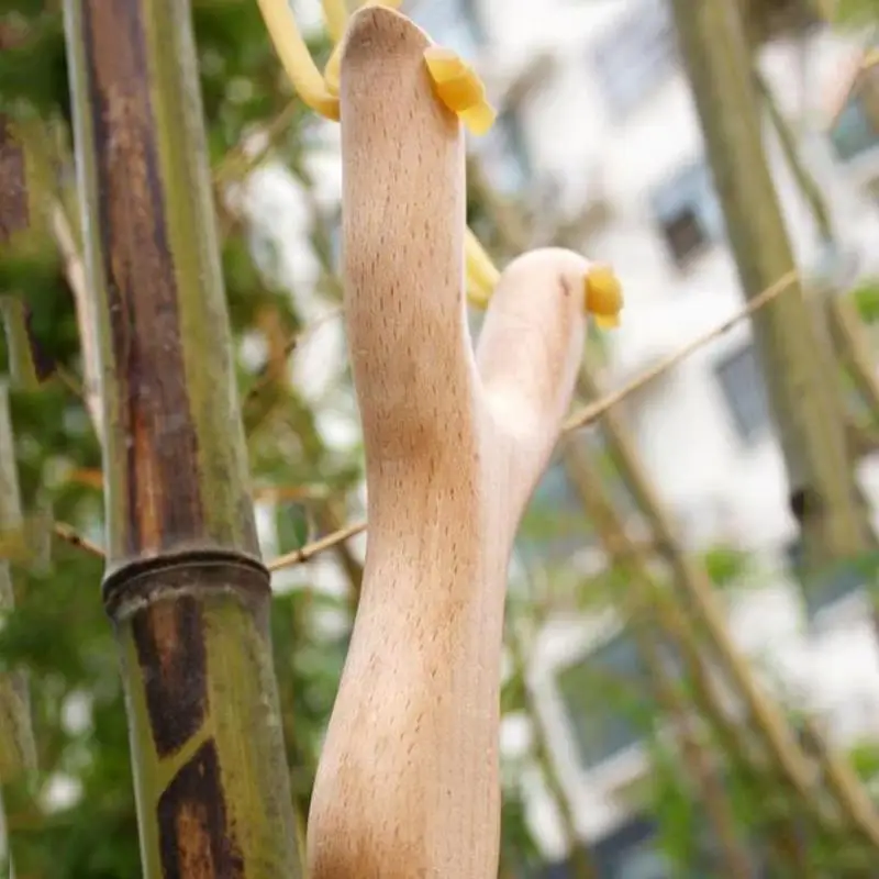 Тренировочная деревянная Рогатка катапульта мощная искусственная с резиновой