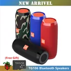 Портативный Bluetooth Динамик уличные динамики с Bluetooth Динамик s Водонепроницаемый стерео Колонка сабвуфер Поддержка карта TF AUX USB FM радио TG106