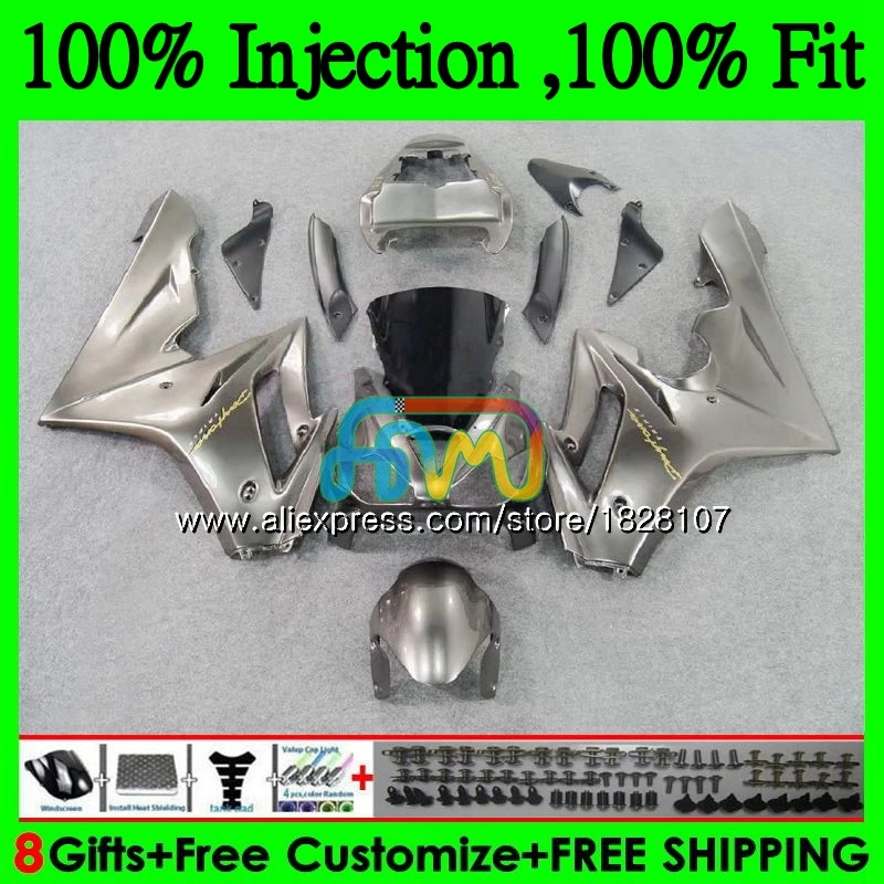 

OEM Body For Triumph Daytona 675 02 03 04 05 06 07 Titanium hot 08 76BS.27 Daytona675 2002 2003 2004 2005 2006 2007 2008 Fairing