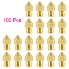 100 шт., насадки для 3D-принтера, 0,3, 0,2, 0,4 мм, 0,5 мм