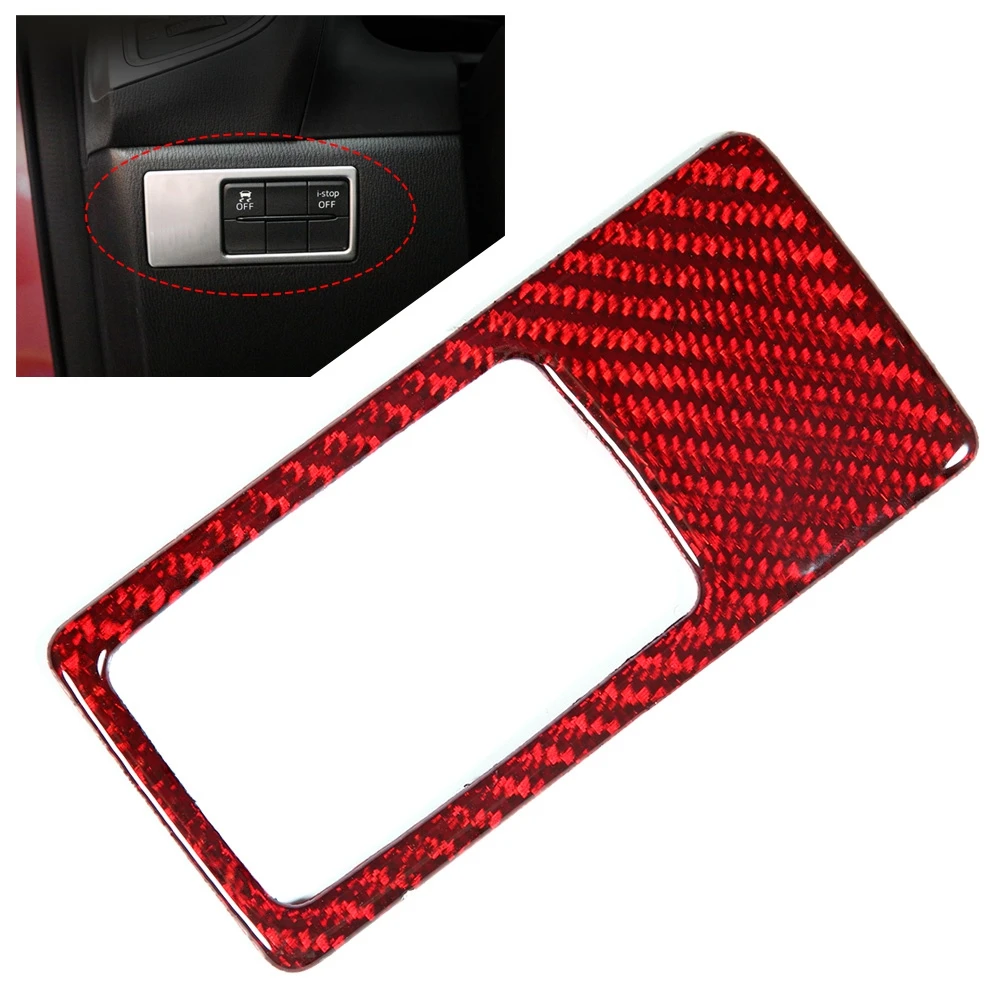 

Настраиваемая панель переключателя передней фары из углеродного волокна с левым приводом, декоративная отделка, подходит для Mazda3 Axela 2014 2017 ...