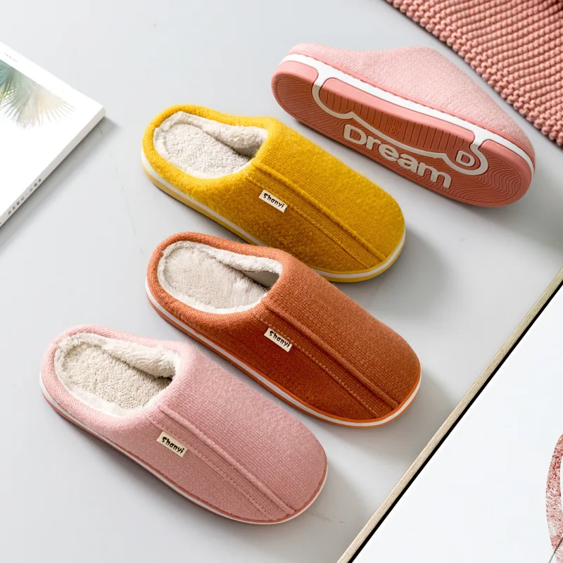 

Women's Comfy Suede Slippers Memory Foam Cozy House with Fuzzy Plush Fur Lining Bedroom Warm Slip On Light Shoes Outdoor Indoor