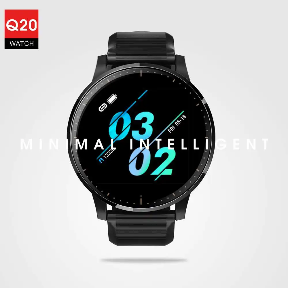 Фитнес-браслет Q20 2019 умные часы с сенсорным экраном водонепроницаемые измерением