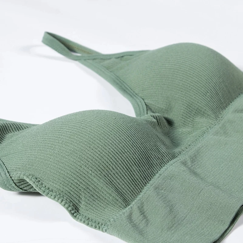 

2021 Seamless Elastic Gathering Bralette Push Up Bra Summer Anti-light Korean Style Wild Tube Top Sexy No Rims Bra