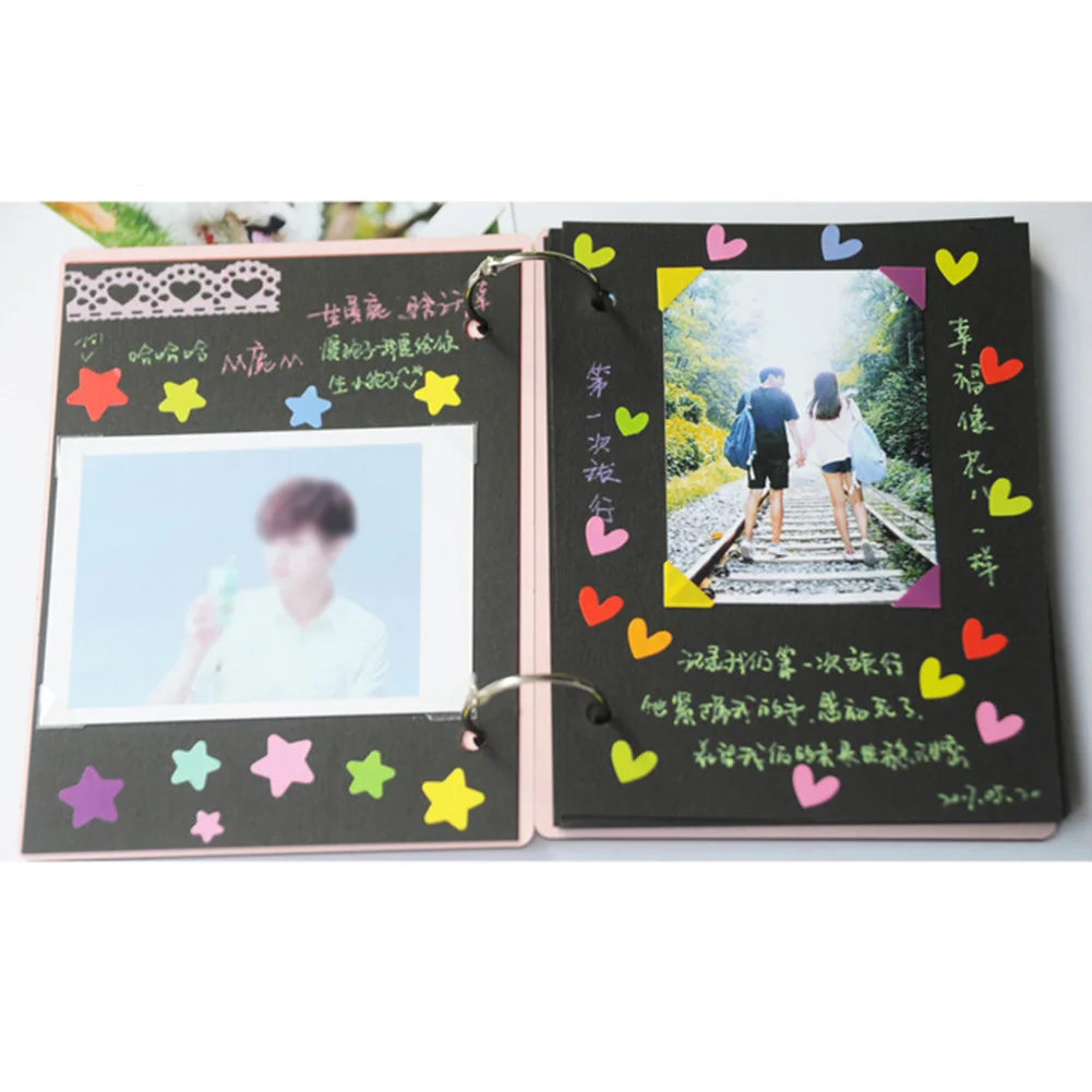 Фотоальбом в форме сердца из дерева 6 дюймов для роста ребенка | Дом и сад