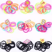 10pcs not hurt hair cute small hair rope children baby elastic hair rubber bands accessories tie hair ring scrunchie accessories