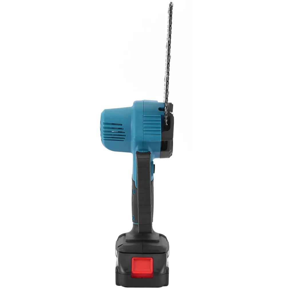 

6" Mini Electric Chain Saw With Battery Indicator Rechargeable Woodworking Tool Makita Low Power Consumption Electric Chainsaw