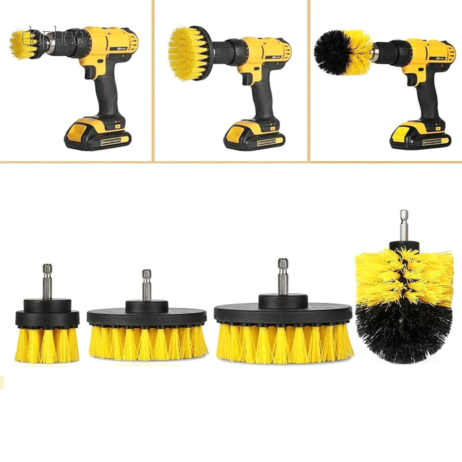 Щетка-дрель dophee мощная щетка-скребок для чистки поверхностей в ванной на кухне