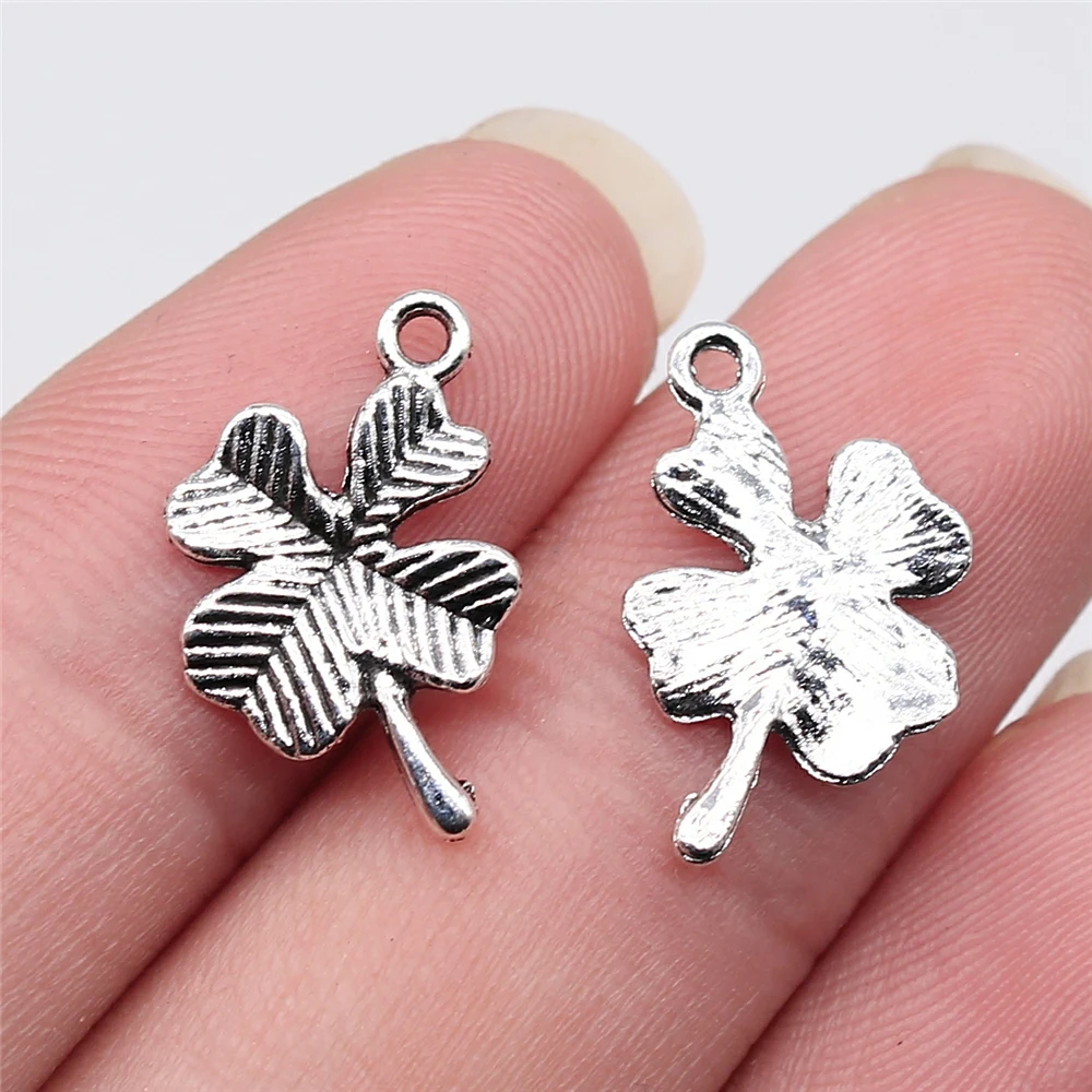 

400pcs 11x15mm Four Leaf Clover Pendant Charm For Jewelry Making DIY Jewelry Findings Jewelry Accessories