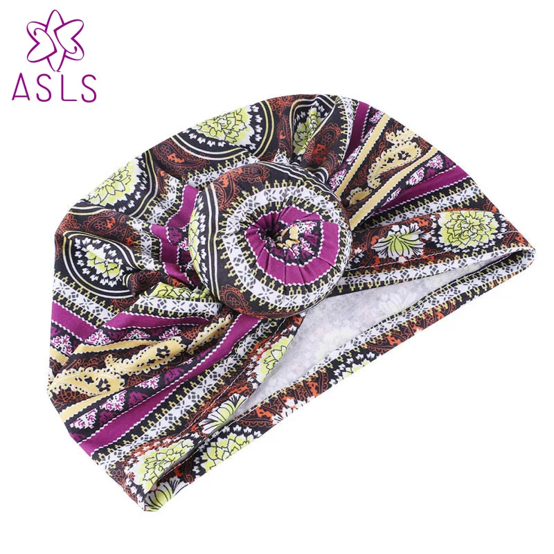 Новый женский Африканский узор Бохо мяч головная повязка шляпа пончик шапочка