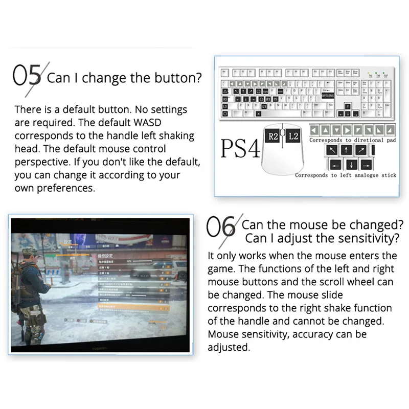 Переходник для мыши конвертер геймпада игровая консоль высокое качество S4 PS3