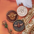 3d-тиснение, рельефный восковой штамп, специальный лак для возврата пчелы, новое украшение сделай сам, Крафт, свадебные приглашения, подарок