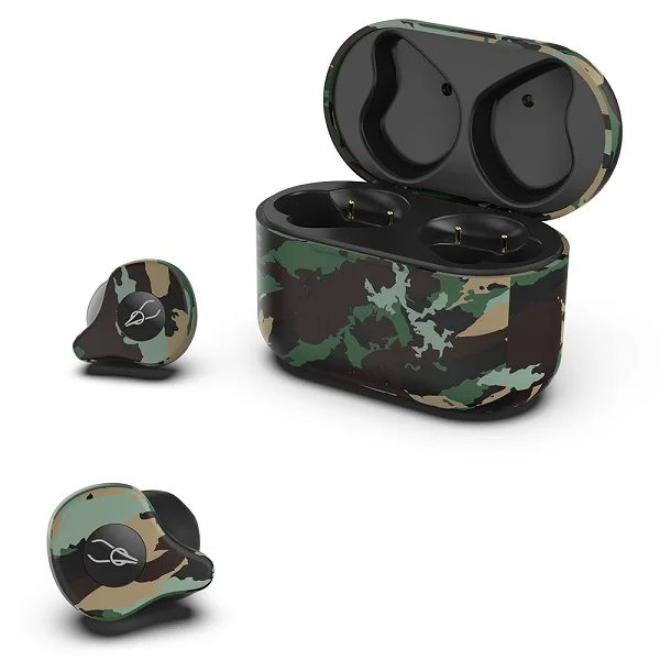 Зеленый Tws камуфляжные беспроводные наушники 6D HIFI стерео Bluetooth 5,0 наушники Поддержка APTX AAC SBC вакуумные наушники микрофон вызов для XIaomi - Цвет: Зеленый