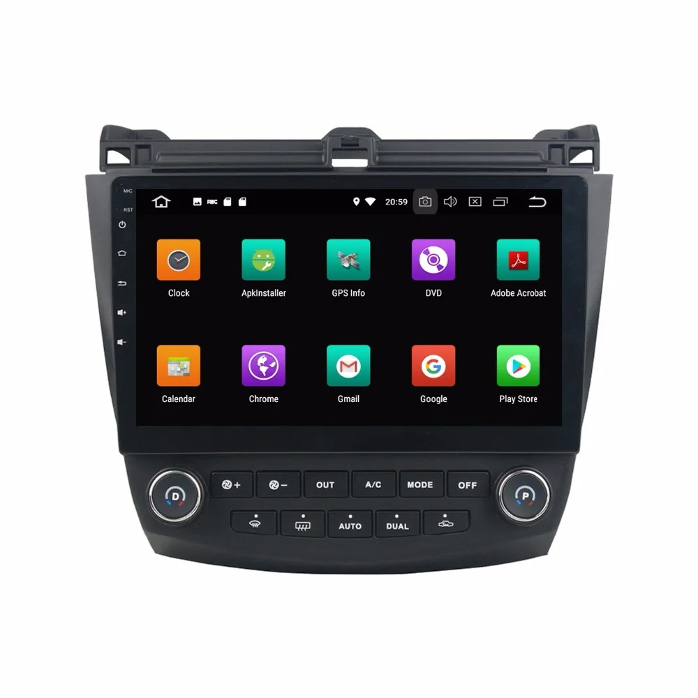10 1 &quotOcta Core Android 9 0 8 core 64G ROM 4 Гб RAM Автомобильный DVD плеер для Honda ACCORD 7 2003 2007 GPS Радио
