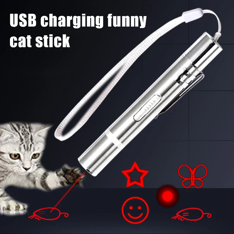 

Забавная флеш-карта для кошек с веревкой, зарядка через USB, светодиодная указка с крассветильник Том, ручка для детей, игрушка для котят