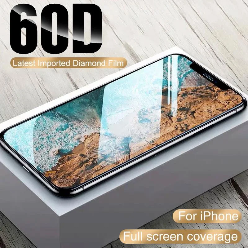 

60d tempered glass screen saver for iPhone, tempered glass film for iPhone 12, 11, 13 Pro max, XR, 11, 12, 13 Mini