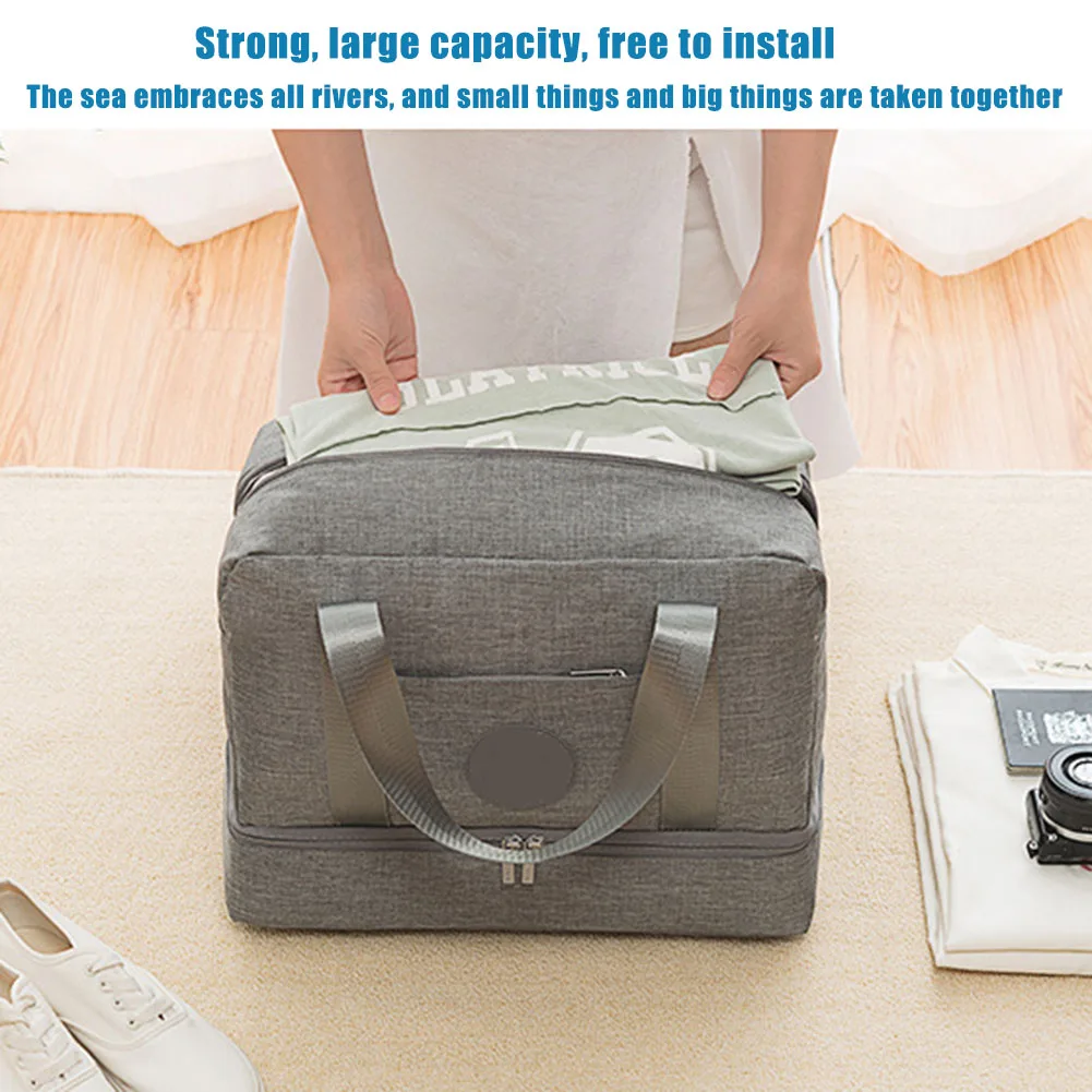 

Water-Resistant Duffel Bag with Wet Storage Compartment Wet and Dry Separation Large Capacity New