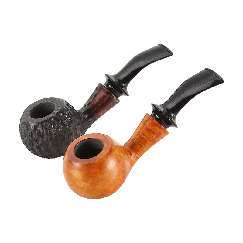 Новая деревянная труба ручной работы Briar изогнутая акриловая мундштук табачная