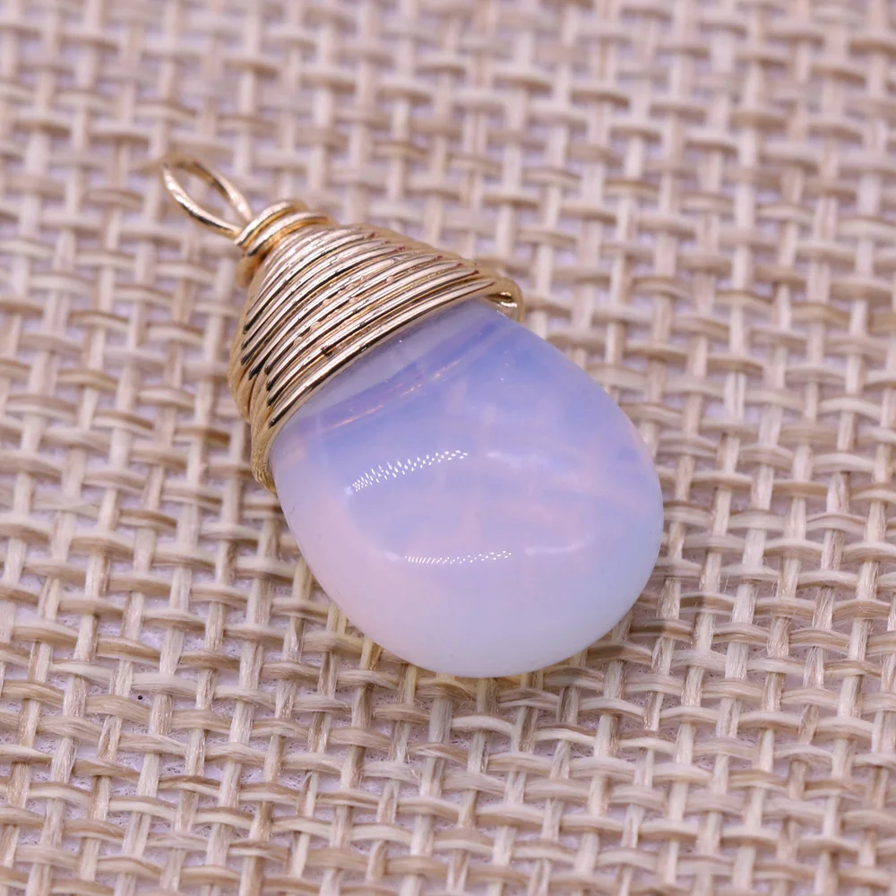 

Natural Stone Pendant Drop shape Crystal/Agates Pendant for Charms Jewelry Accessories Making Necklace Earrings