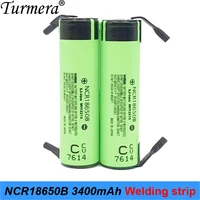 18650 3400mah battery 3 7v ncr18650bstripe rechargeable li ion battery for flashlight for 12v electric screwdriver set turmera